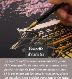 Figuredart Peinture Gratter - Chateau Magique | Peinture A Gratter