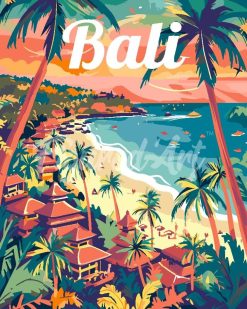 Figuredart Affiche De Voyage Bali | Affiche Vintage