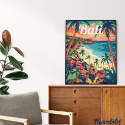 Figuredart Affiche De Voyage Bali | Affiche Vintage