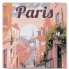 Figuredart Mini Peinture Par Numros 20X20Cm Avec Cadre Vue De Paris | Paysages