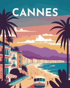 Figuredart Affiche Vintage Cannes | Paysages