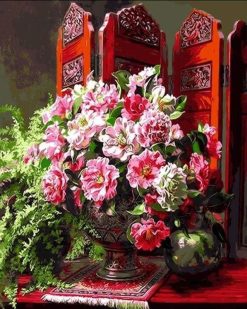 Figuredart Fleurs Et Paravent Chinois | Fleurs