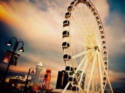 Figuredart La Grande Roue De Nuit | Ville