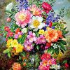 Figuredart Broderie Diamant - Un Bouquet De Fleurs Multi Couleur | Broderie Diamant Fleurs