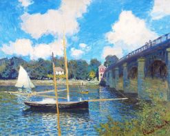 Figuredart Le Pont D'Argenteuil - Monet | Reproduction D'Oeuvres