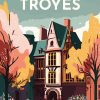 Figuredart Affiche Vintage Troyes | Affiche Vintage