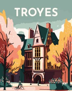 Figuredart Affiche Vintage Troyes | Affiche Vintage