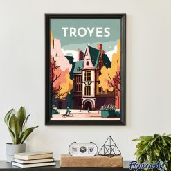 Figuredart Affiche Vintage Troyes | Affiche Vintage