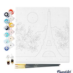 Figuredart Mini Peinture Par Numros 20X20Cm Avec Cadre Paris Au Soleil | Ville