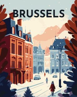 Figuredart Affiche Vintage Bruxelles | Affiche Vintage