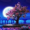 Figuredart Arbre Et Grande Lune | Paysages