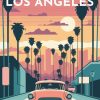 Figuredart Affiche Vintage Los Angeles | Ville