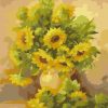 Figuredart Vase De Tournesols Jaunes | Fleurs