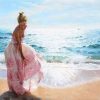 Figuredart Femme En Robe Sur La Plage | Femmes