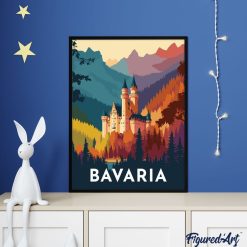 Figuredart Affiche Vintage Bavire | Paysages