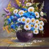 Figuredart Vase Et Marguerites | Fleurs