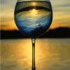 Figuredart Verre De Vin Et Vue Sur L'Horizon | Paysages