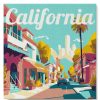 Figuredart Mini Peinture Par Numros 20X20Cm Avec Cadre Rue En Californie | Ville