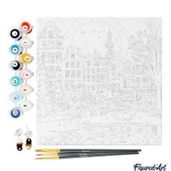 Figuredart Mini Peinture Par Numros 20X20Cm Avec Cadre No00Ebl Amsterdam | Ville