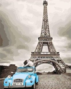 Figuredart 2 Cv Bleue Et Tour Eiffel | Ville