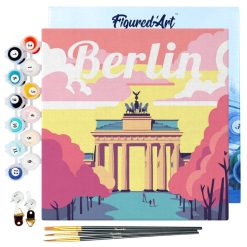 Figuredart Mini Peinture Par Numros 20X20Cm Avec Cadre Berlin | Paysages