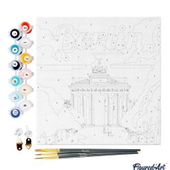 Figuredart Mini Peinture Par Numros 20X20Cm Avec Cadre Berlin | Paysages