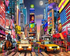 Figuredart Nuit Timesquare | Paysages