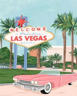 Figuredart Las Vegas Vintage | Affiche Vintage