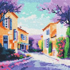 Figuredart Mini Diamond Painting 25X25Cm - Printemps En Provence | Broderie Diamant Ville