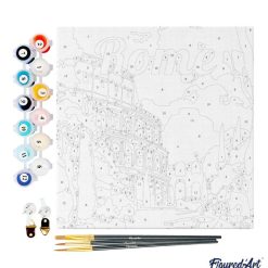 Figuredart Mini Peinture Par Numros 20X20Cm Avec Cadre Colise De Rome | Ville