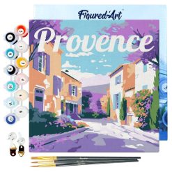 Figuredart Mini Peinture Par Numros 20X20Cm Avec Cadre Printemps En Provence | Ville