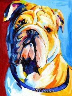 Figuredart Bulldog Color | Pop Art