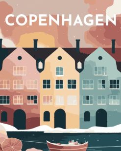 Figuredart Affiche Vintage Copenhague | Affiche Vintage