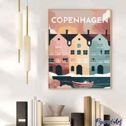 Figuredart Affiche Vintage Copenhague | Affiche Vintage