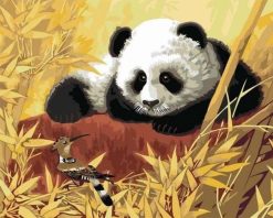 Figuredart Panda Et Oiseau | Animaux