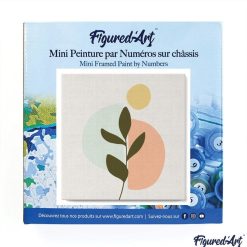 Figuredart Mini Peinture Par Numros 20X20Cm Avec Cadre Plante 3 | Fleurs