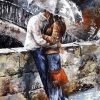 Figuredart Couple Sous La Pluie | Romantique