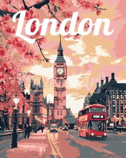 Figuredart Affiche De Voyage Londres En Fleurs | Paysages