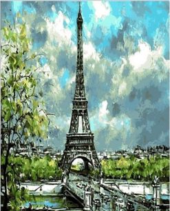 Figuredart Tour Eiffel Et Ciel Charg | Ville