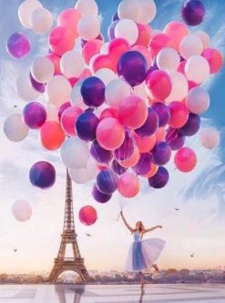 Figuredart Broderie Diamant - Paris Et Ballons | Broderie Diamant Ville