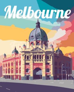 Figuredart Affiche De Voyage Melbourne | Paysages