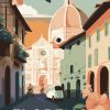 Figuredart Affiche Vintage Florence | Ville