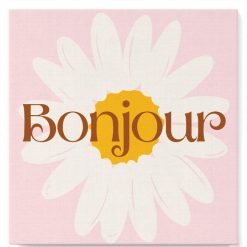 Figuredart Mini Peinture Par Numros 20X20Cm Avec Cadre Bonjour | Fleurs