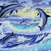 Figuredart Dauphins Jouant | Paysages