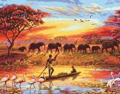 Figuredart Coucher De Soleil Elphants | Envies D'Ailleurs