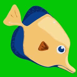 Figuredart Peinture Enfants Poisson Marin | Enfants