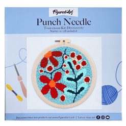 Figuredart Punch Needle Explosion De Fleurs Rouges | Punch Needle