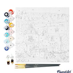 Figuredart Mini Peinture Par Numros 20X20Cm Avec Cadre Lucerne | Ville