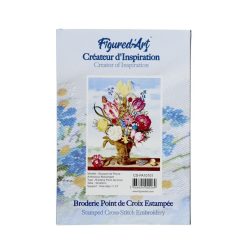 Figuredart Broderie Point De Croix - Bouquet De Fleurs - Ambrosius Bosschaert | Broderie Point De Croix