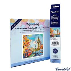 Figuredart Mini Diamond Painting 25X25Cm - Automne Londres | Broderie Diamant Ville